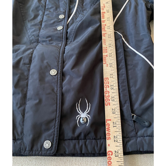 Spyder XL.T Thinsulate Jacket Womens Size 10 Black Ski Jacket Coat - Picture 14 of 16